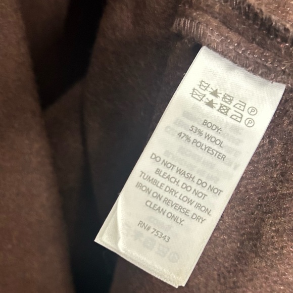 NWT House of Harlow 1960 Brown Elegant Wool Blend Trench Coat Size XL - Picture 7 of 7